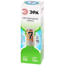 Лампа светодиодная ЭРА GREEN LINE LED G4-JC-7W-840-12V GL G4 7Вт капсула яркий белый свет | Лампы cветодиодные Капсульные (G4, G9)