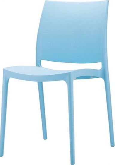 Стул пластиковый Maya голубой
