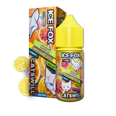 Жидкость ICE FOX & CATSWILL SOUR Salt 2% STRONG 30 ml