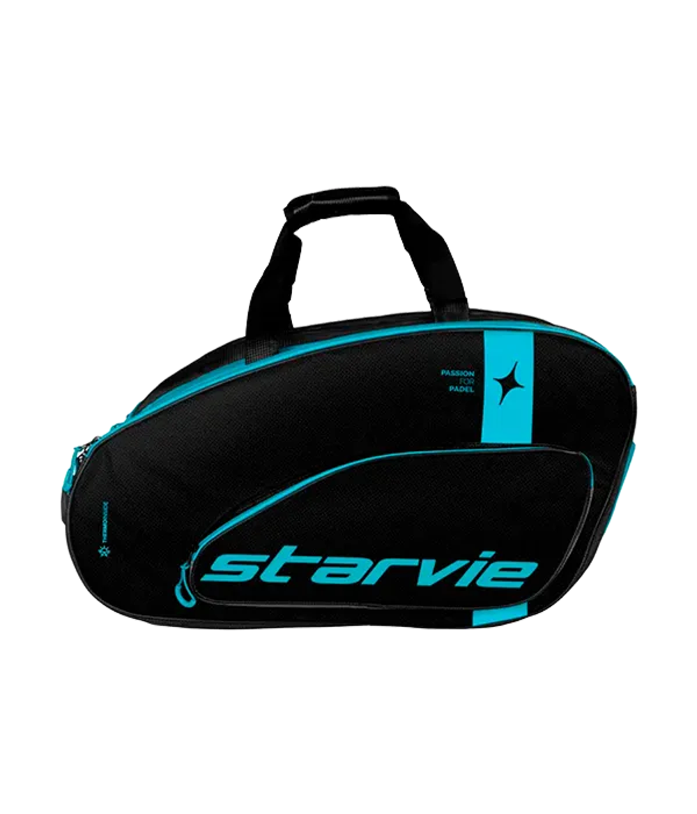 Сумка для падел Starvie Racing Drax Black-Blue 2025, премиальная и функциональная