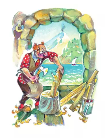 Золотой ключик, или Приключения Буратино. Рисунки Л. Владимирского