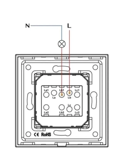 Выключатель для света черный одноклавишный без подсветки