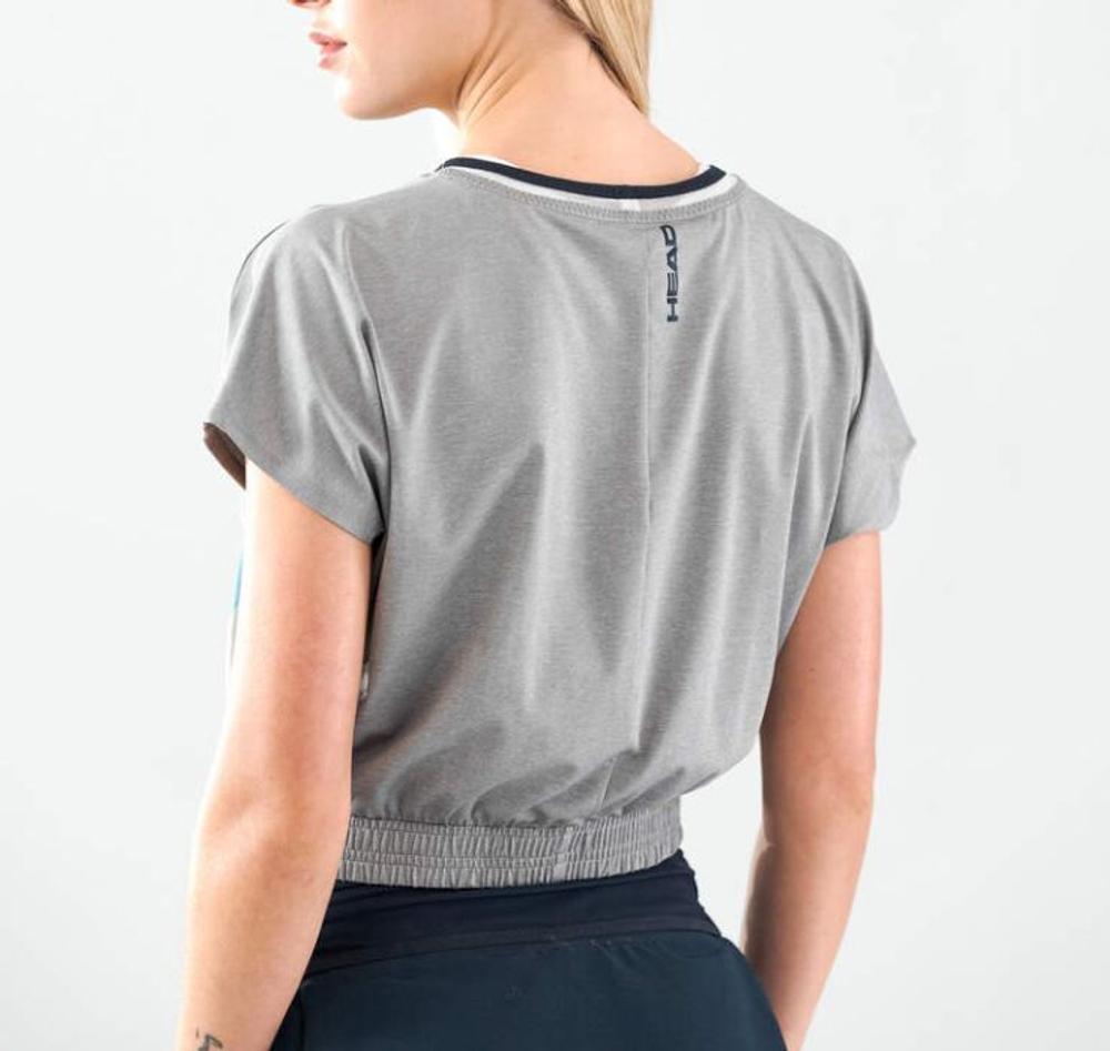 Женская теннисная футболка Head Padel Crop Top - Multikolor
