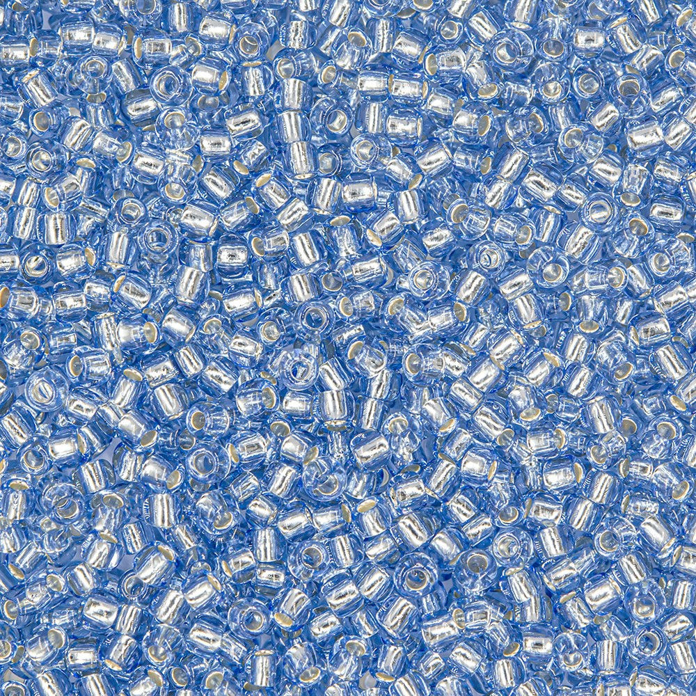 Японский бисер TOHO Round 11/0 (№33), с внутренним серебрением, прозрачный