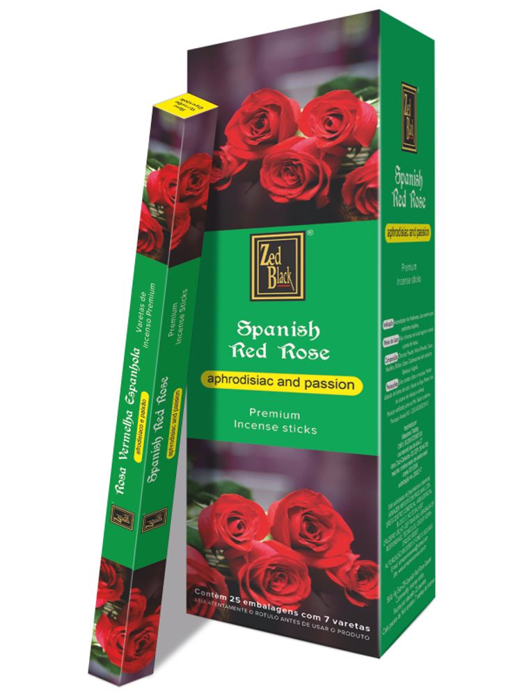 Zed Black Spanish Red Rose четырехгранник Благовоние Испанская Роза