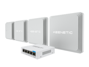 Keenetic Voyager Pro 4-Pack + PoE+ switch 5 bundle