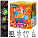 Батарея салютов Русский Фейерверк Крендель Р7281, 25 залпов