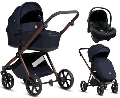Детская коляска Tutis Mio 3 Plus Limited New 3 в 1 с автокреслом Elo Lux EduSky Black 1622015 Midnight Swallow