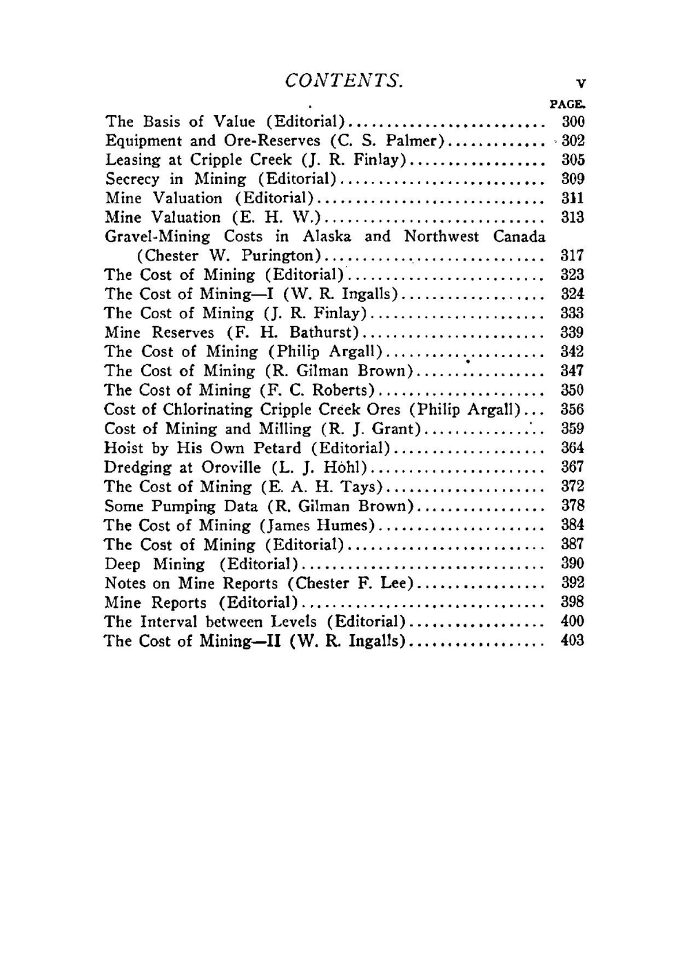 The economics of mining | T.A. Rickard