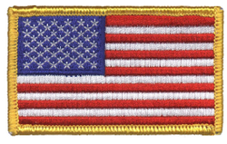 флаг США вышивка 7,5*5 левый