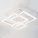 Потолочный светодиодный светильник 100Вт, 7800Лм, 3000-6000К, Ra>80,  плавная регулировка мощности, изменение цветовой температуры, ночник,  металл/акрил, белый