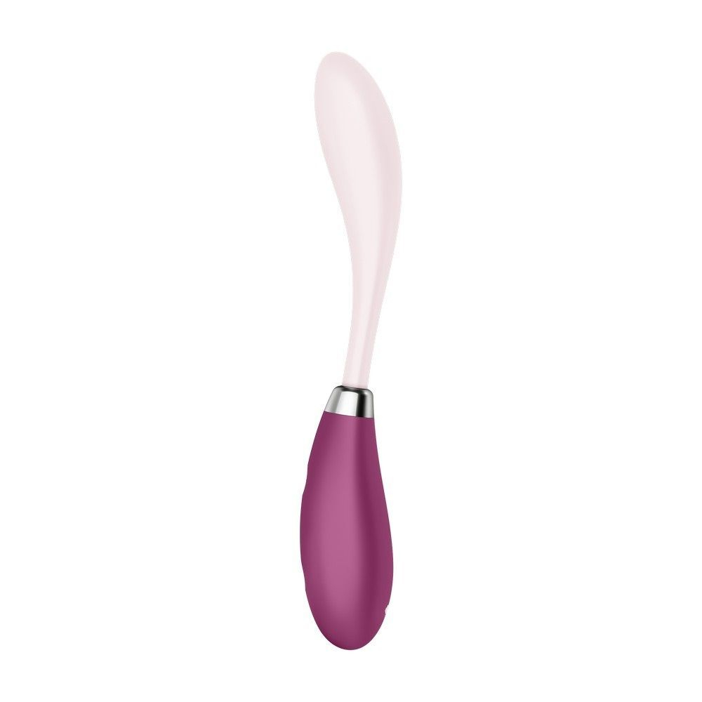 Розовый гибкий вибратор G-Spot Flex 3 - 19,5 см. (Цвет: розовый)