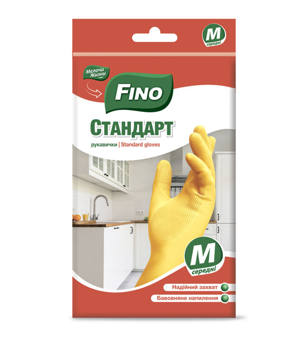 Перчатки латексные Fino Стандарт неопудренные M (1 пара)