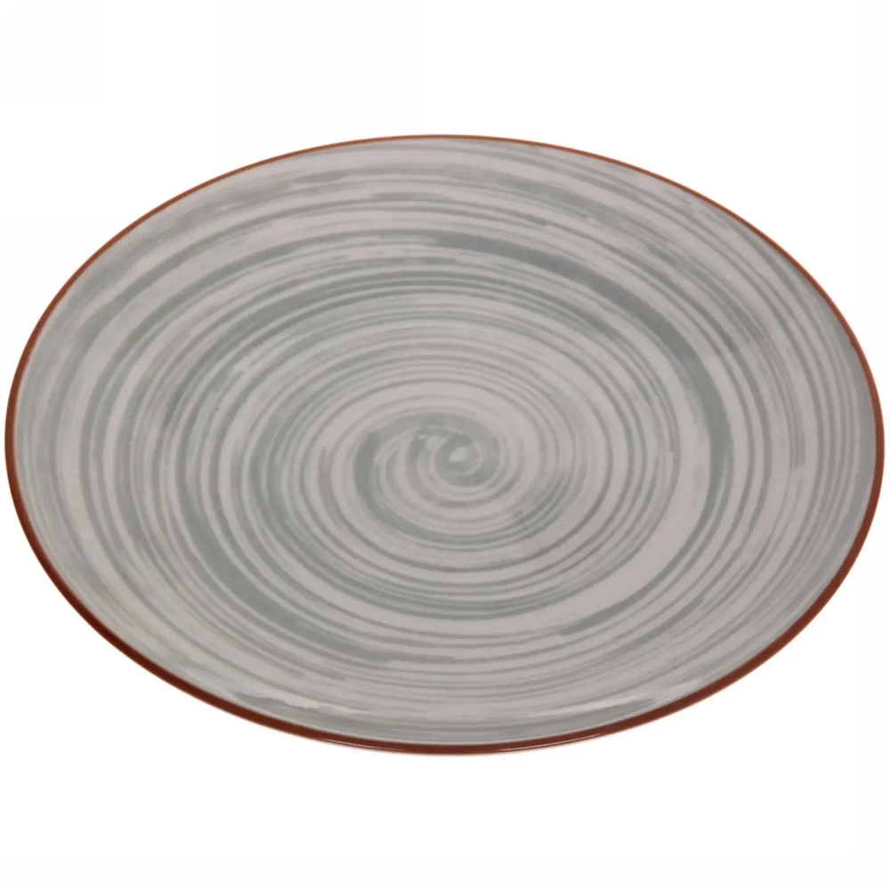 Тарелка керамическая «Тоскана» 19см серая