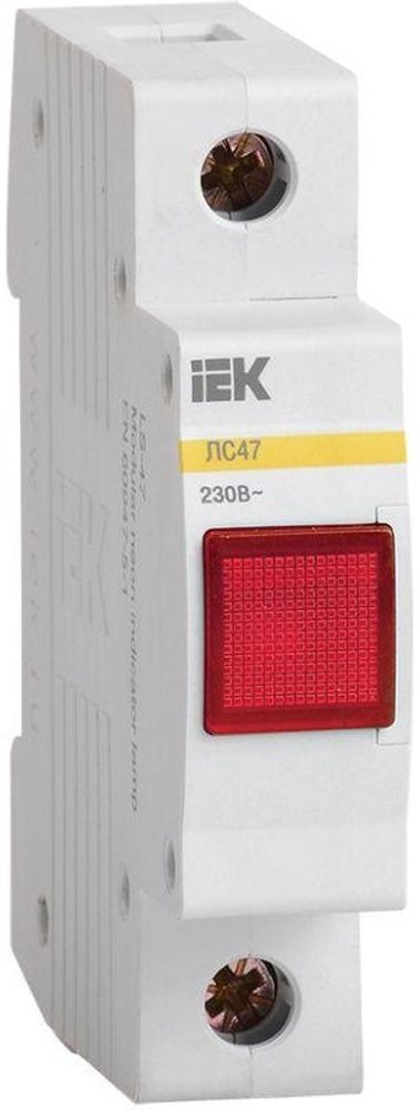 Лампа сигнальная ЛС 47 красный  MLS10-230-K04