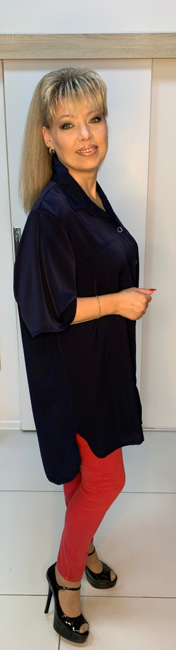 Рубашка темно-синего цвета