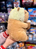 Мягкая игрушка Капибара динозавр коктейль плюшевая Capibara