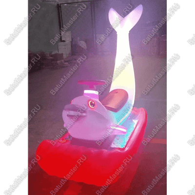 Парковый электромобиль «Дельфинчик-морячок», розовый