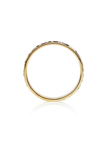 Фото кольца из бронзы спаси и сохрани, вид сбоку.