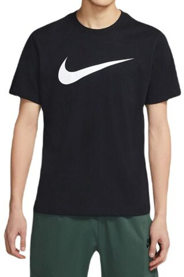Теннисная футболка Nike Sportswear Swoosh - black/white