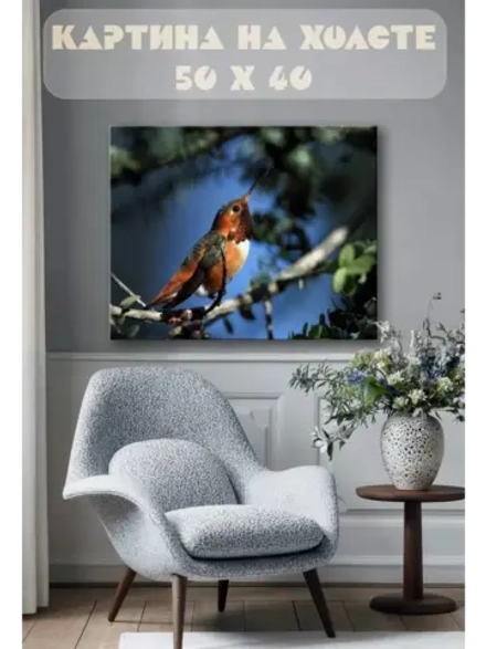Картина на стену 40 X 50 Птица