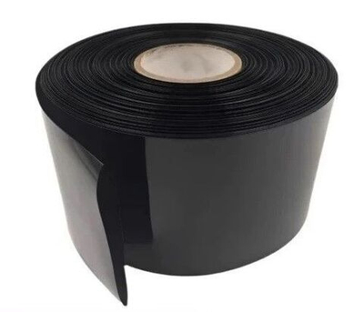 Термоусадочная трубка черная ширина 90мм D56mm (1 метр) на метраж