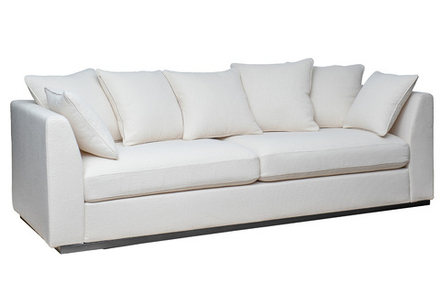 Диван Garda Decor Роберто (Roberto) трехместный, рогожка кремовый BOTEGA-SVBEG 250*100*90 см