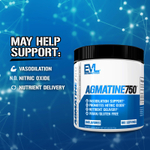 EVLution Nutrition, Agmatine750, без добавок, 75 г (2,65 унции)