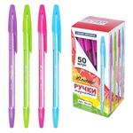 Ручка шариковая 0.7мм. синяя 0,35мм*140мм, корпус в ассорти 301-Н1 (J.Otten)