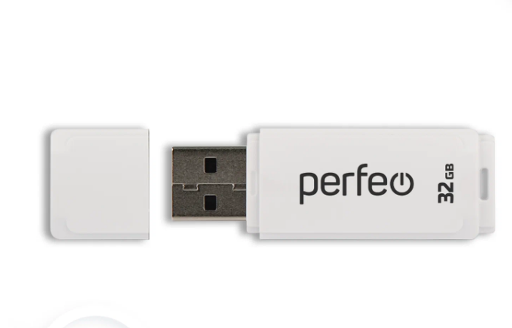 Флешка 32-GB PERFEO C04 белый