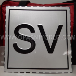 Знак SV по ДОПОГ табличка на газовоз и цистерну
