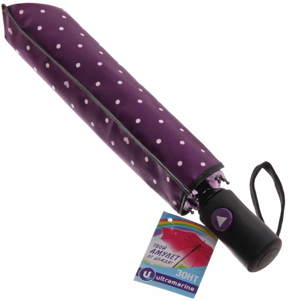 Зонт женский полуавтомат «Ультрамарин - Лагуна», микс 6 цветов, 8 спиц, d-100см, длина в слож. виде 28см, голубые цветы