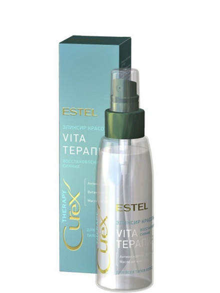 ESTEL CUREX THERAPY Эликсир красоты "Vita-терапия"  для всех типов волос, 100 мл