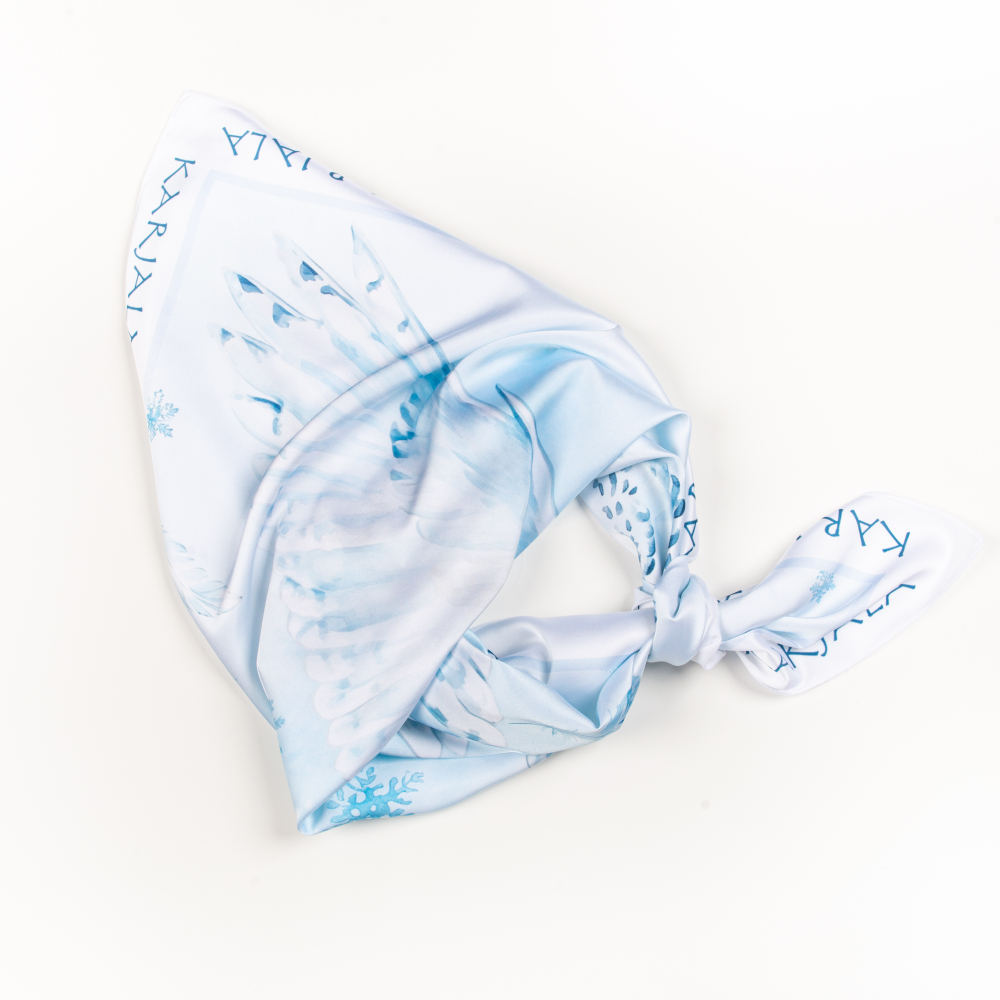 Шейный платок «Полет совы», 70×70 см