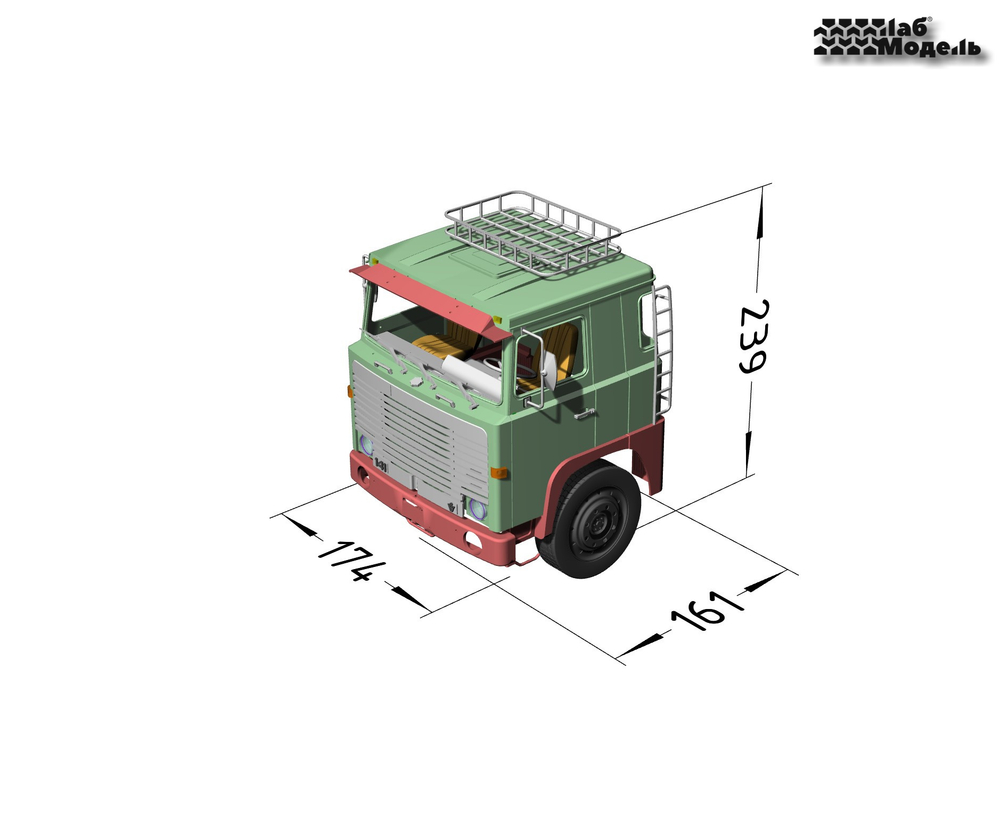 Кабина SCANIA 141. Масштаб 1:14