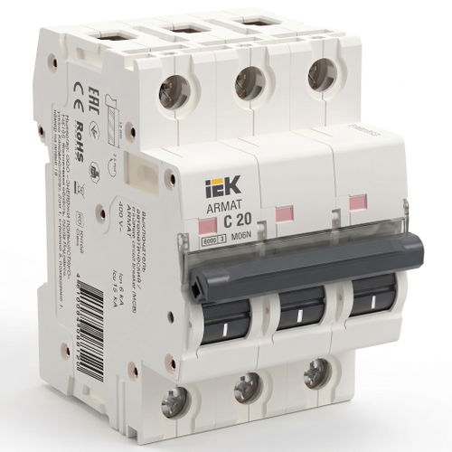 Авт. выкл. 3Р 20А 6кА C M06N ARMAT IEK