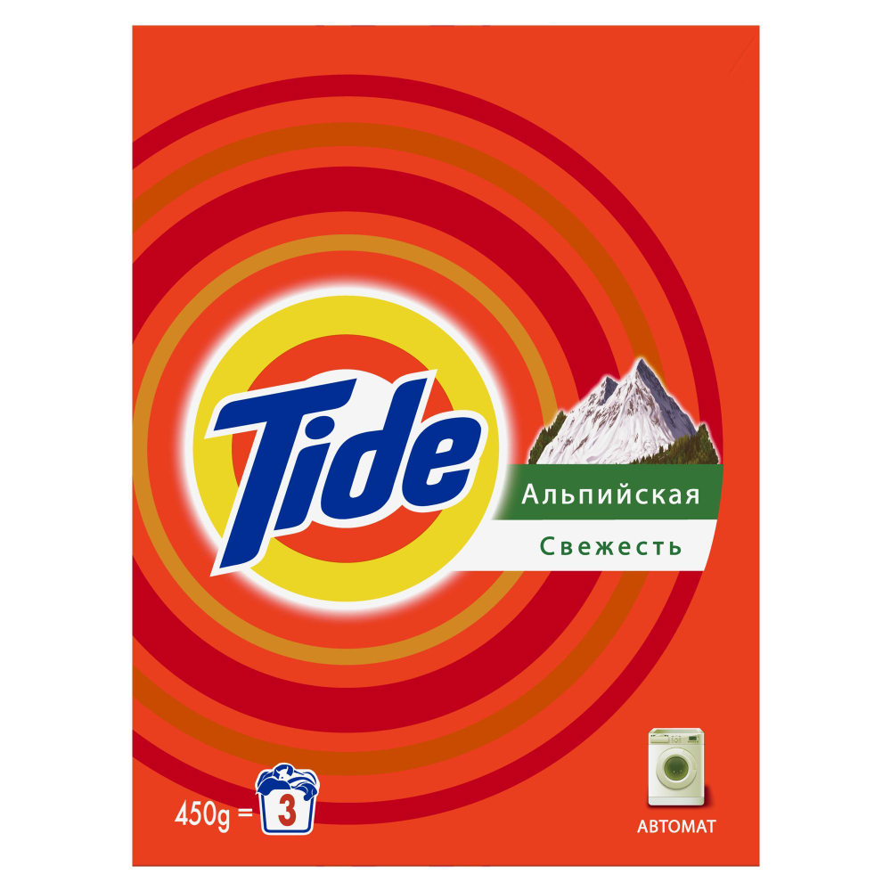 Порошок стиральный д/машины-автомат TIDE 1,5кг Альпийская свежесть