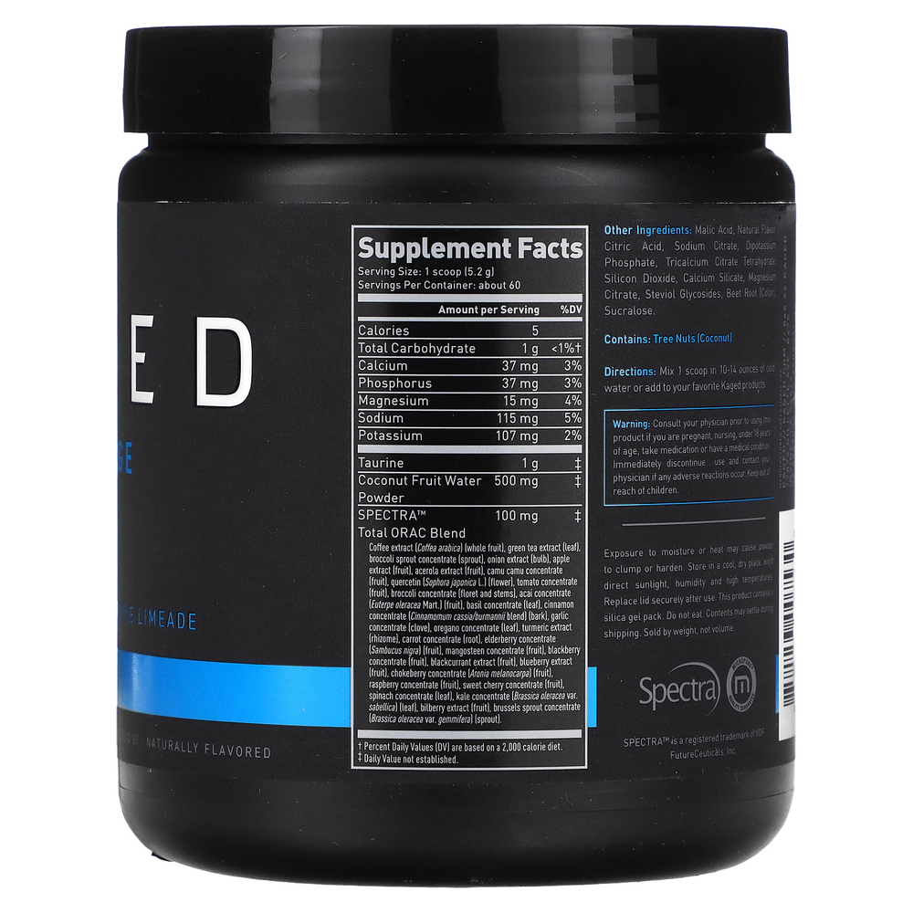 Kaged, Hydration, электролитный напиток, яблочный лаймад, 294 г (10,37 унции)