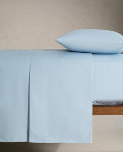 Zara Home - Простыня из хлопчатобумажной перкаль (плотность 200 нитей), синий, 240x280 см