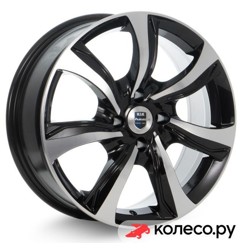 Либерти (КС654) 7x17/5*114.3 D67.1 ET45 Алмаз-черный