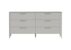 Комод Type 6 ящиков ширина 170 см (серо-бежевый)