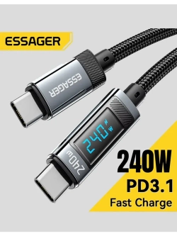 Кабель быстрой зарядки 240w для iPhone 16 Pro Max, Macbook