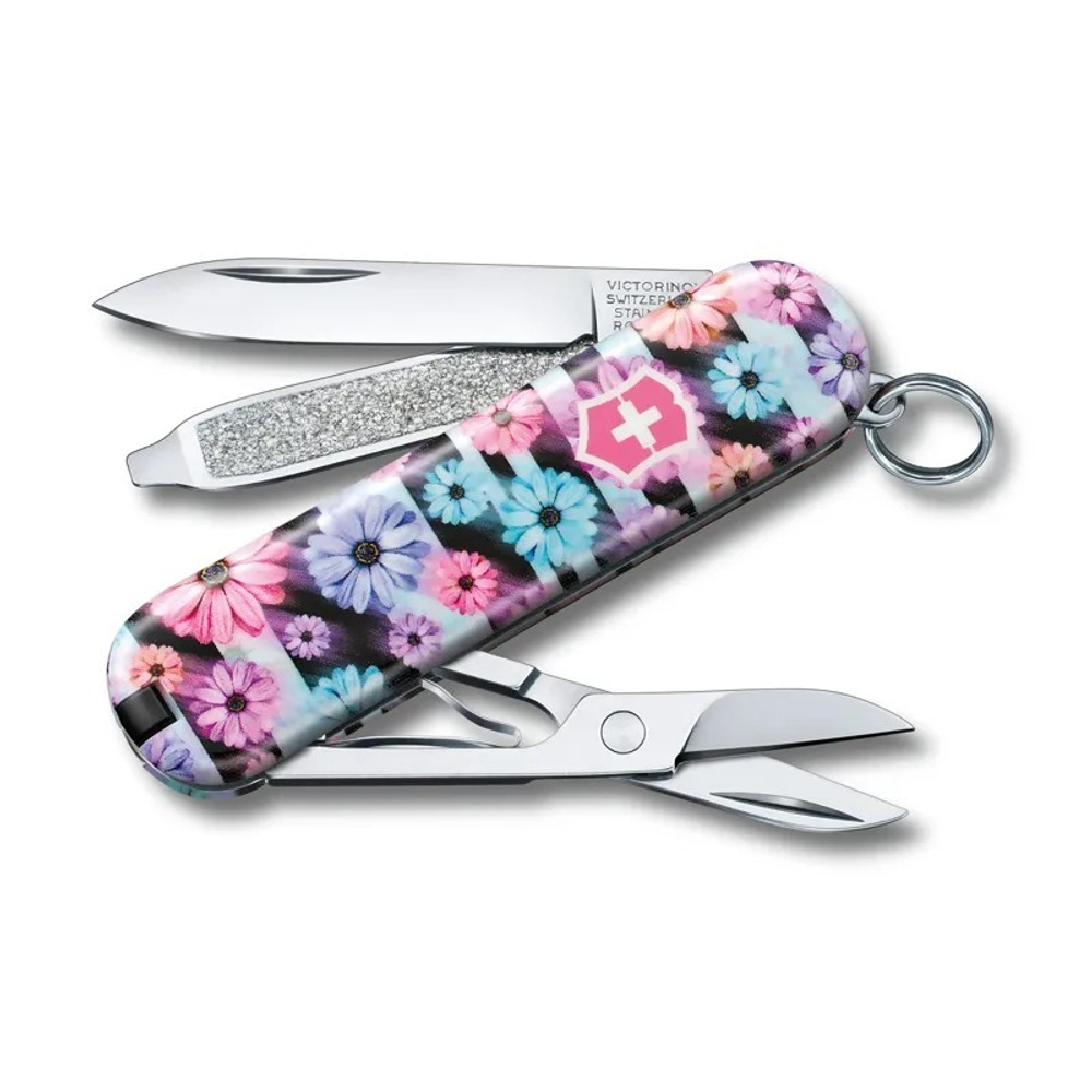 Нож перочинный Victorinox Dynamic Floral (0.6223.L2107) 58мм 7функций