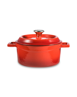 Кокотница с крышкой LAVA d16см 1.33л красная