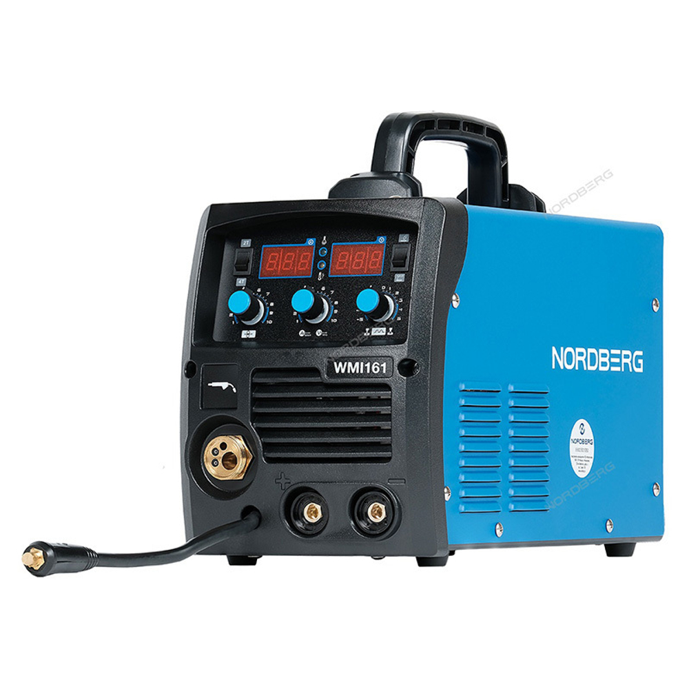 NORDBERG (WMI161) Аппарат сварочный инверторный MIG+MMA, 220В