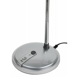 Настольный светильник ЭРА NE-301-E27-15W-S серебро