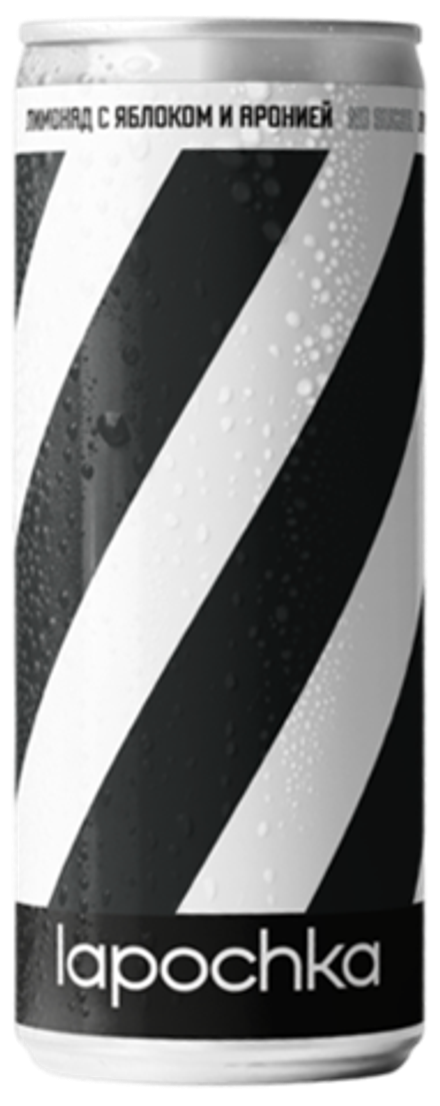 Газированный напиток Лапочка Лимонад с Яблоком и Аронией «HC Traktor» 0.33 - банка