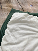 Вязаный комплект на выписку 6 предметов  "Twin" (Од. ут., бант, пин., комбинезон, шапка, нат. компл) (Цвет: Фиолетовый)