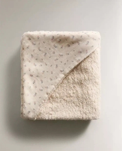 ZARA HOME ДЕТСКОЕ ПОЛОТЕНЦЕ С КАПЮШОНОМ, РОЗОВЫЙ