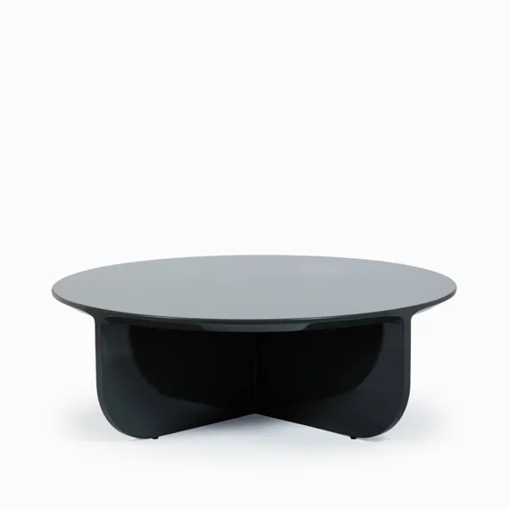 Кофейный стол Petra Ø100х33 см, зеленый глянец